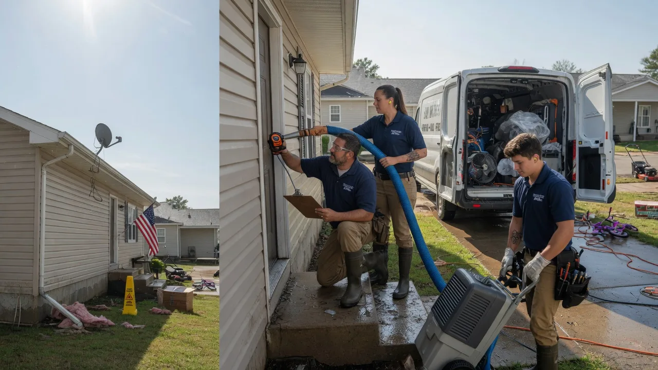 Ceiling Water Damage Restoration in Casstown, OH near me